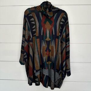 iNoah Women’s Small Art to Wear Artsy Turtleneck Shirt